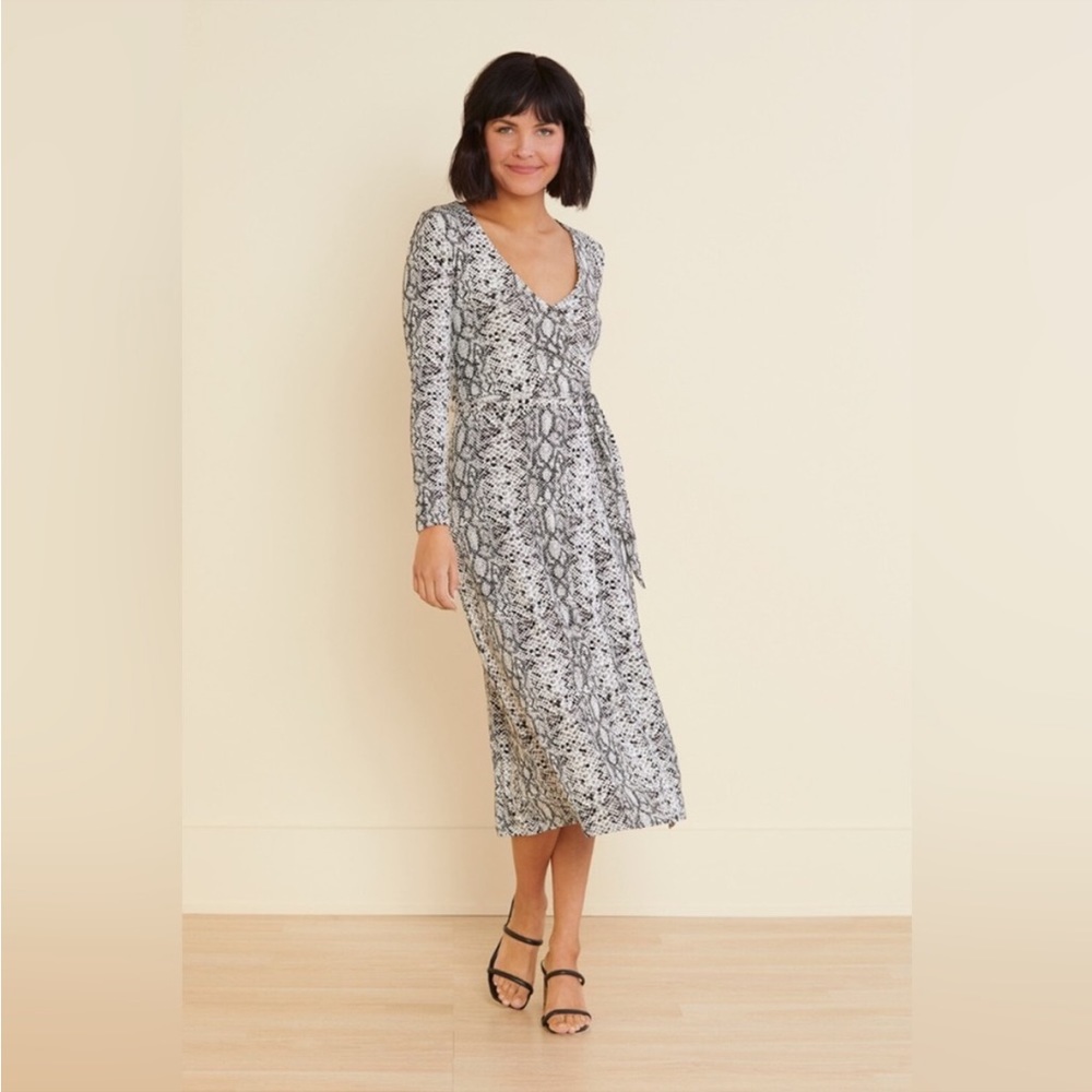 NWT Good American Python Wrap Dress